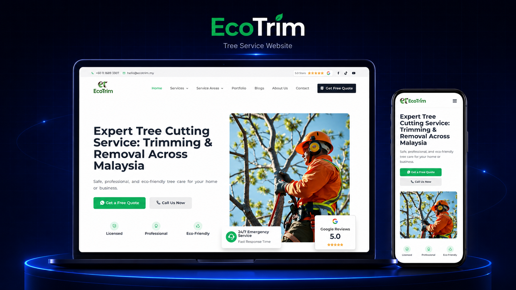 Eco Trim project mockup by Timeline Soft
